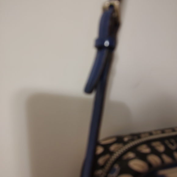 Coach Blue and Cream Floral Crossbody Bag - Picture 3 of 8